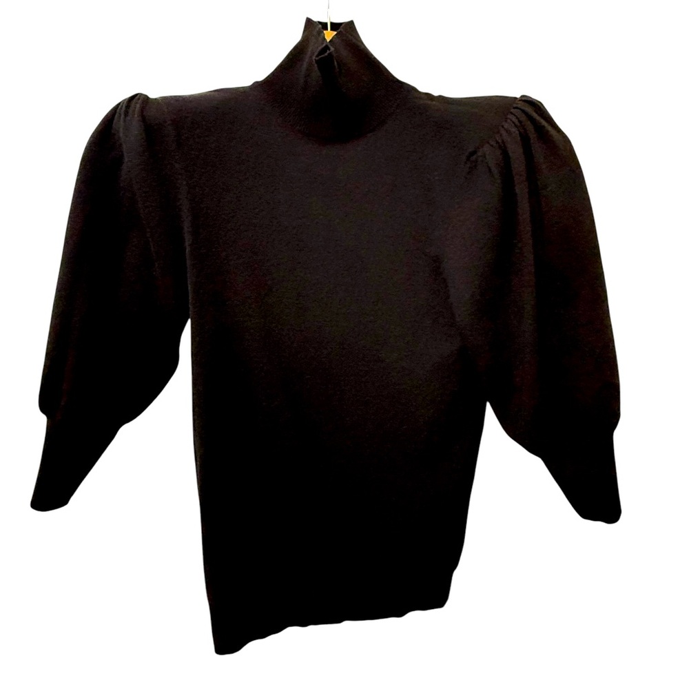 Billie the Label Mock Neck Sweater - Black